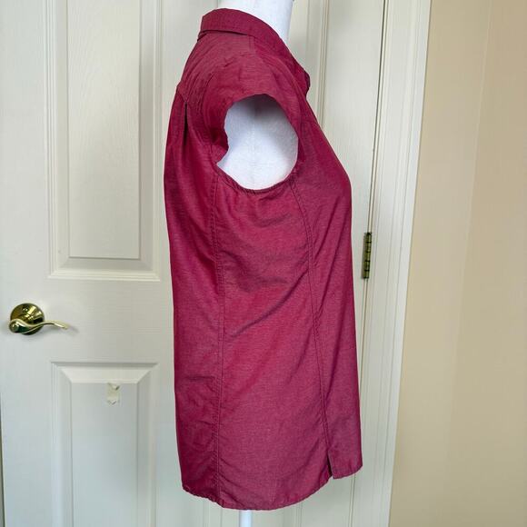 Ex-Offico Travel Hiking Shirt Small Raspberry Pink Short Sleeve Breathable - Picture 4 of 8